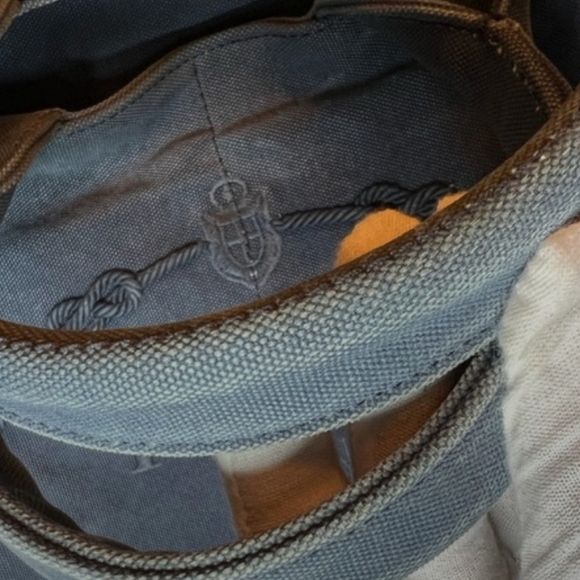 PRADA Blue Denim Large Canapa Tote Bag | EUC - Picture 6 of 11